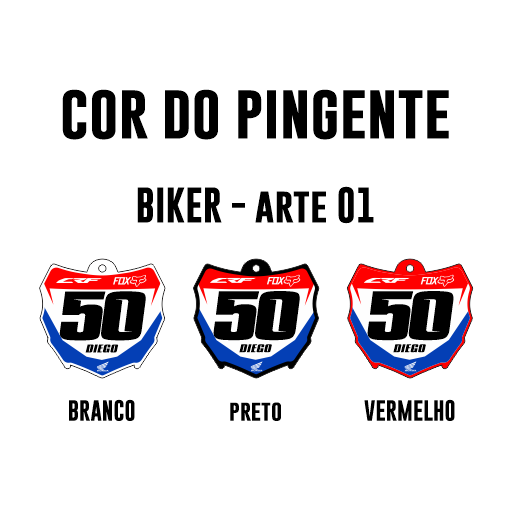 Pingente Mini Plate - Biker