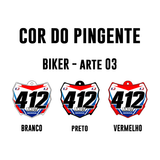 Pingente Mini Plate - Biker