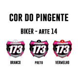Pingente Mini Plate - Biker