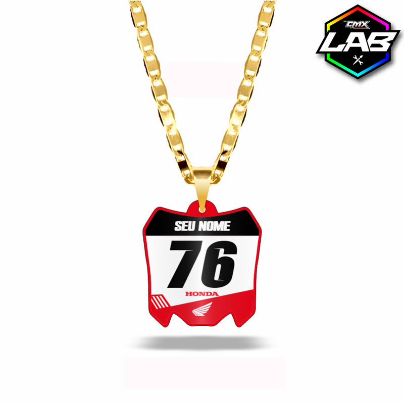 Correntinha Mini Plate Honda 01 - Arte 04