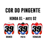 Pingente Mini Plate - Honda 01