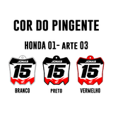 Pingente Mini Plate - Honda 01