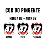 Pingente Mini Plate - Honda 01