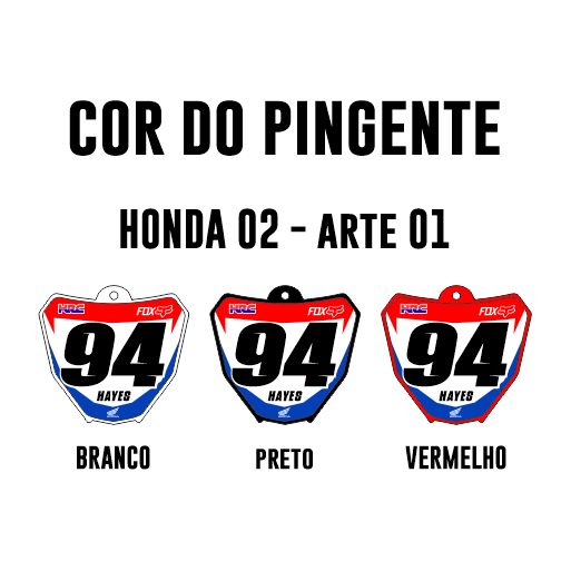 Pingente Mini Plate - Honda 02