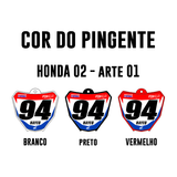 Pingente Mini Plate - Honda 02