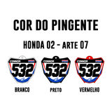 Pingente Mini Plate - Honda 02