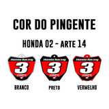 Pingente Mini Plate - Honda 02