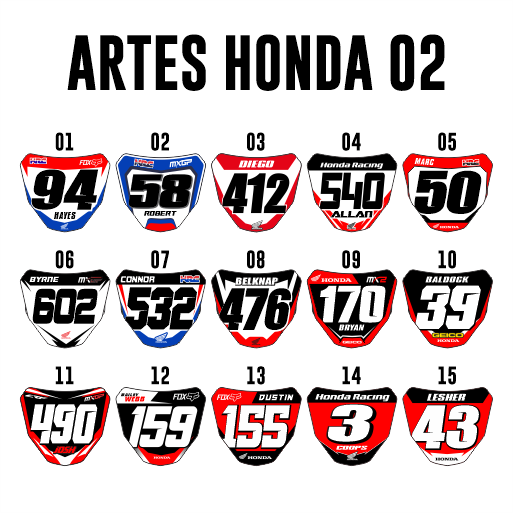 Pingente Mini Plate - Honda 02