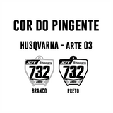 Pingente Mini Plate - Husqvarna