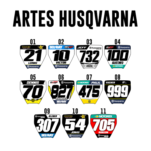 Adesivo Mini Plate - Husqvarna