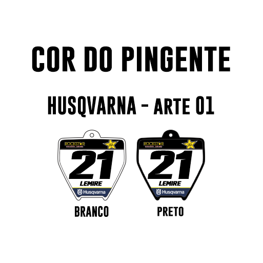 Pingente Mini Plate - Husqvarna
