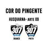 Pingente Mini Plate - Husqvarna