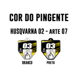 Pingente Mini Plate - Husqvarna 02