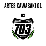 Adesivo Mini Plate - Kawasaki 01