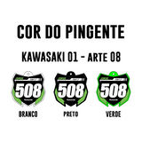 Pingente Mini Plate - Kawasaki 01