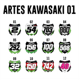 Adesivo Mini Plate - Kawasaki 01