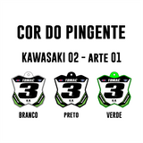 Pingente Mini Plate - Kawasaki 02