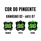 Pingente Mini Plate - Kawasaki 02