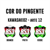 Pingente Mini Plate - Kawasaki 02