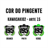 Pingente Mini Plate - Kawasaki 02