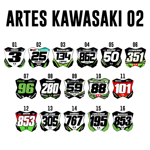 Adesivo Mini Plate - Kawasaki 02