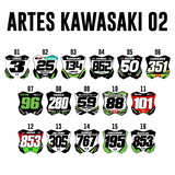 Adesivo Mini Plate - Kawasaki 02