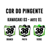 Pingente Mini Plate - Kawasaki 03