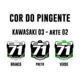 Pingente Mini Plate - Kawasaki 03