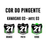 Pingente Mini Plate - Kawasaki 03