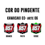 Pingente Mini Plate - Kawasaki 03