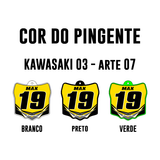 Pingente Mini Plate - Kawasaki 03