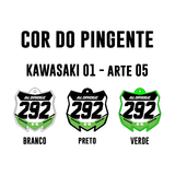 Pingente Mini Plate - Kawasaki 01