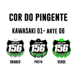 Pingente Mini Plate - Kawasaki 01