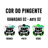 Pingente Mini Plate - Kawasaki 02