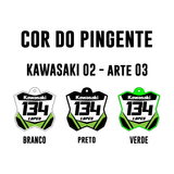 Pingente Mini Plate - Kawasaki 02