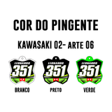 Pingente Mini Plate - Kawasaki 02