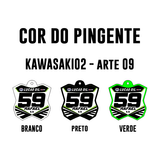 Pingente Mini Plate - Kawasaki 02