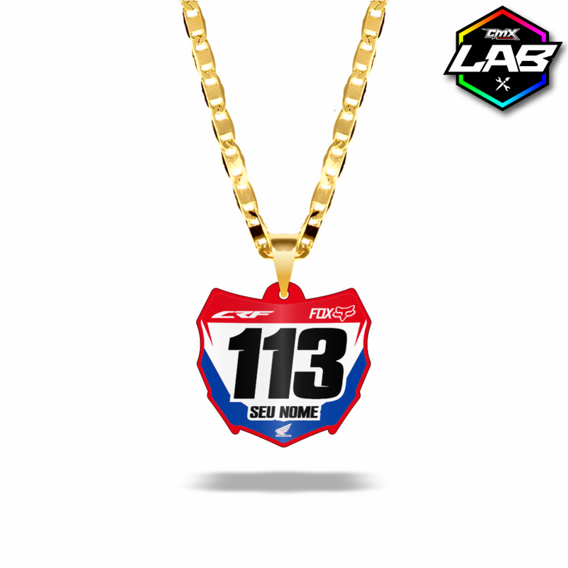 Correntinha Mini Plate Biker - Arte 01