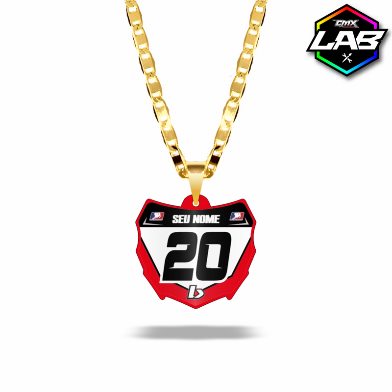 Correntinha Mini Plate Biker - Arte 02