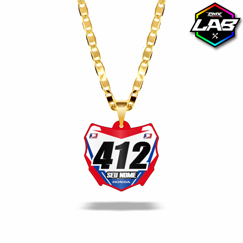 Correntinha Mini Plate Biker - Arte 03