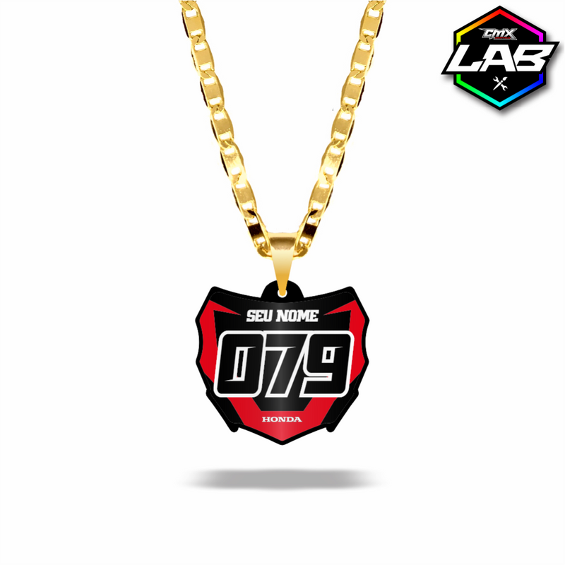 Correntinha Mini Plate Biker - Arte 06