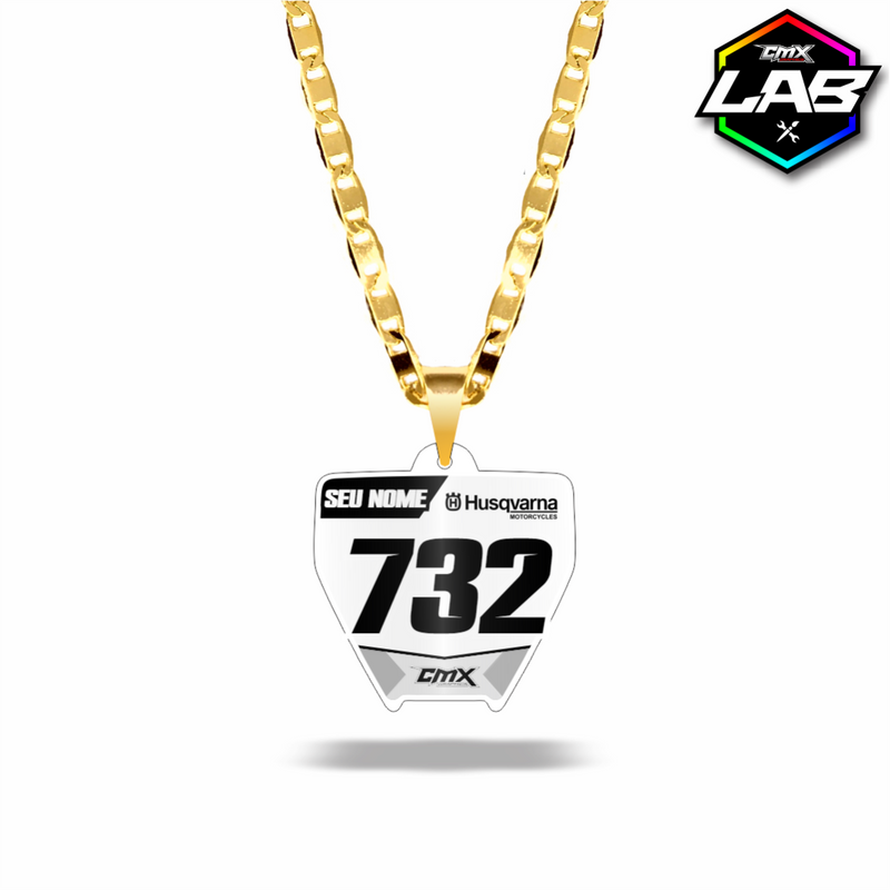 Correntinha Mini Plate Husqvarna - Arte 03