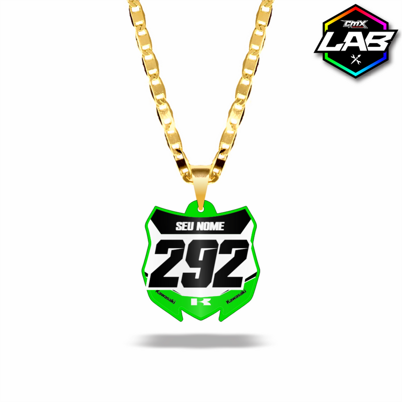 Correntinha Mini Plate Kawasaki 01 - Arte 05