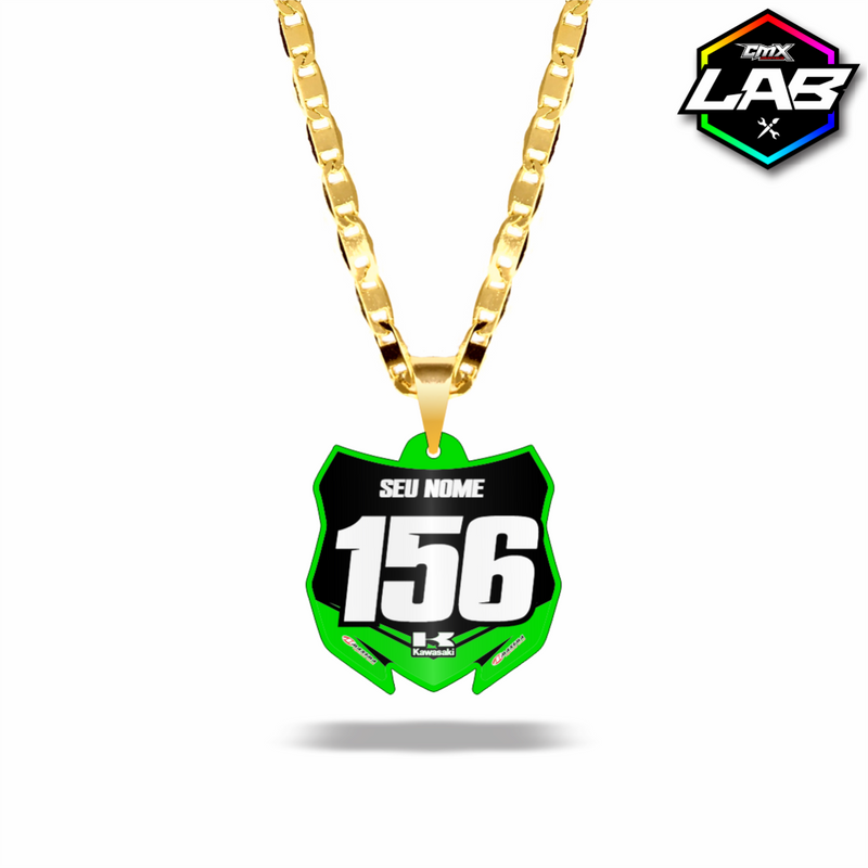 Correntinha Mini Plate Kawasaki 01 - Arte 06