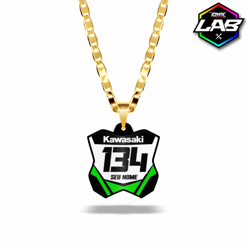 Correntinha Mini Plate Kawasaki 02 - Arte 03