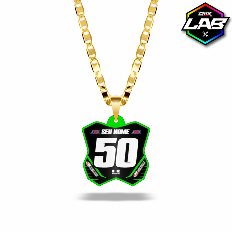 Correntinha Mini Plate Kawasaki 02 - Arte 05