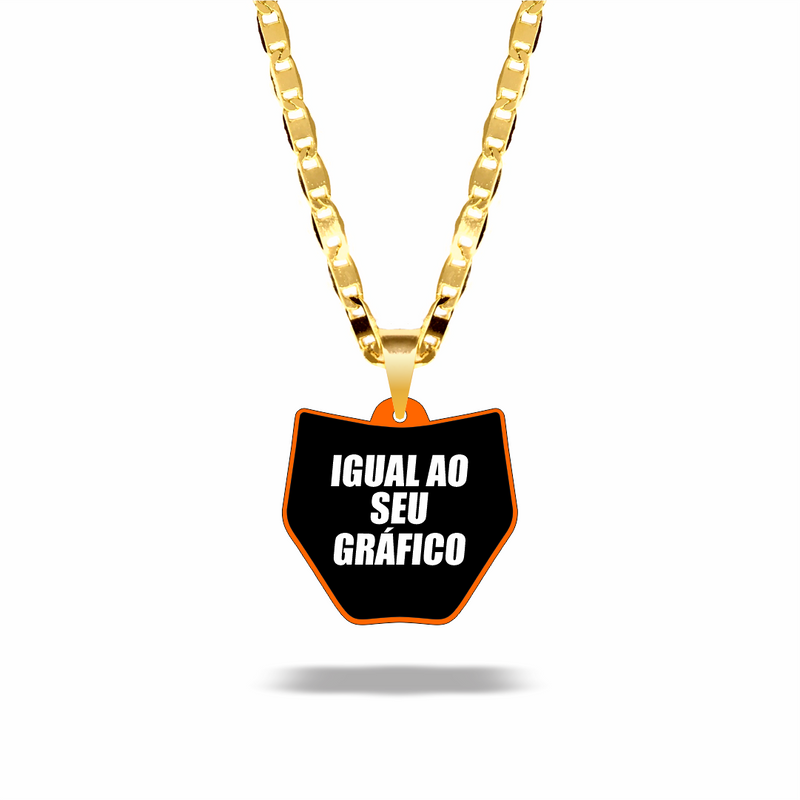 Correntinha Mini Plate KTM 01 - Arte Personalizada