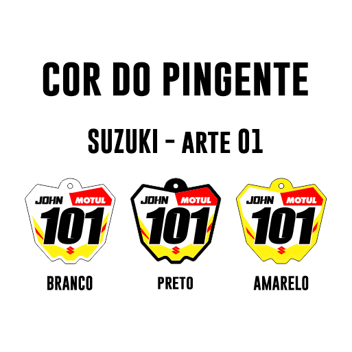 Pingente Mini Plate - Suzuki