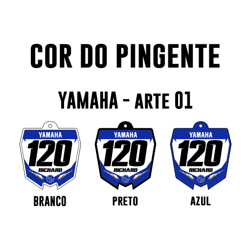 Pingente Mini Plate - Yamaha